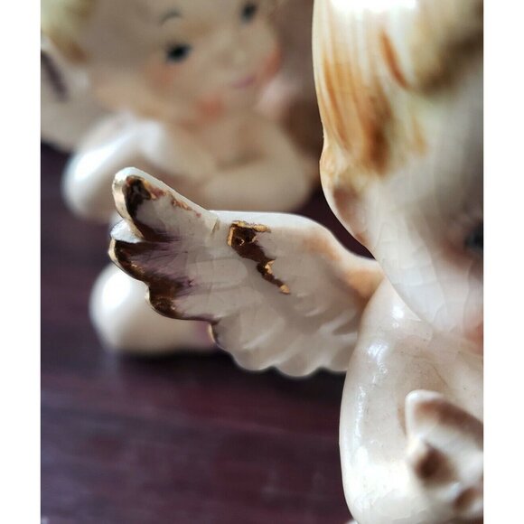 Bradley Exclusives Angel Cherub Kewpie Babies Porcelain Figurine Lot HTF RARE - Picture 11 of 12